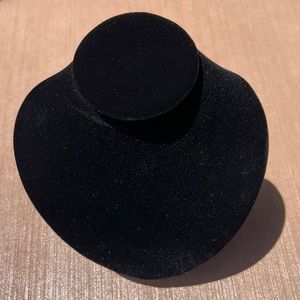 Velvet necklace display.  New